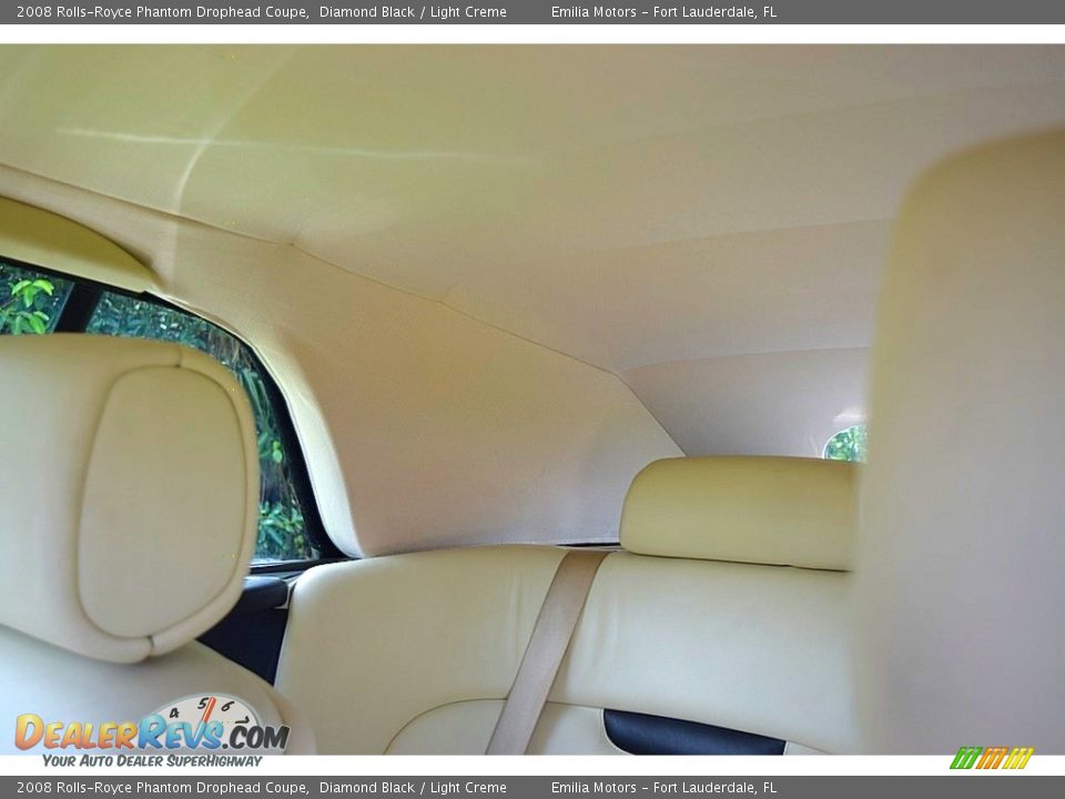 2008 Rolls-Royce Phantom Drophead Coupe Diamond Black / Light Creme Photo #75