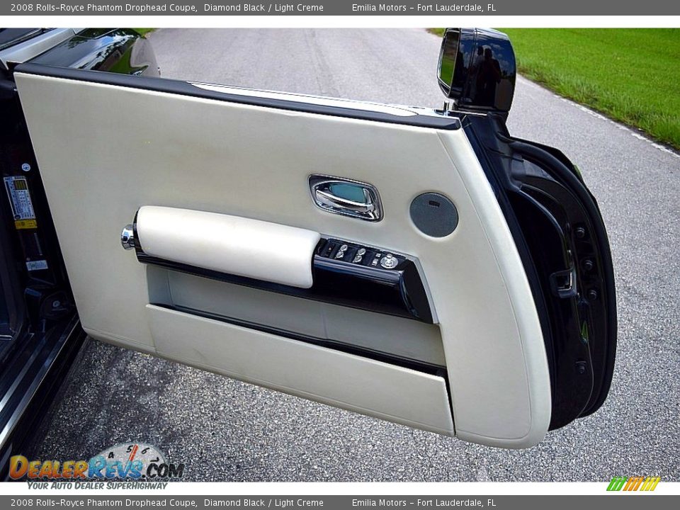 2008 Rolls-Royce Phantom Drophead Coupe Diamond Black / Light Creme Photo #77