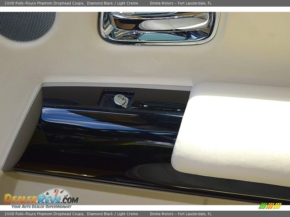 2008 Rolls-Royce Phantom Drophead Coupe Diamond Black / Light Creme Photo #78