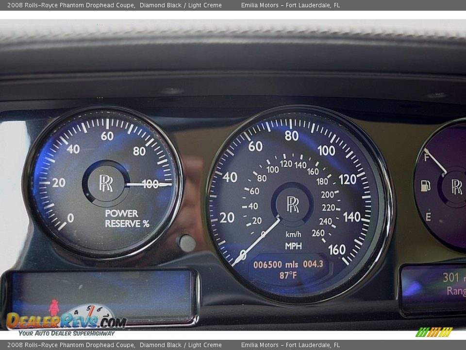 2008 Rolls-Royce Phantom Drophead Coupe Diamond Black / Light Creme Photo #79