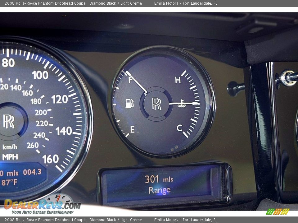 2008 Rolls-Royce Phantom Drophead Coupe Diamond Black / Light Creme Photo #81
