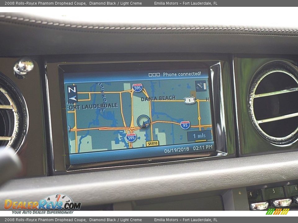 2008 Rolls-Royce Phantom Drophead Coupe Diamond Black / Light Creme Photo #84