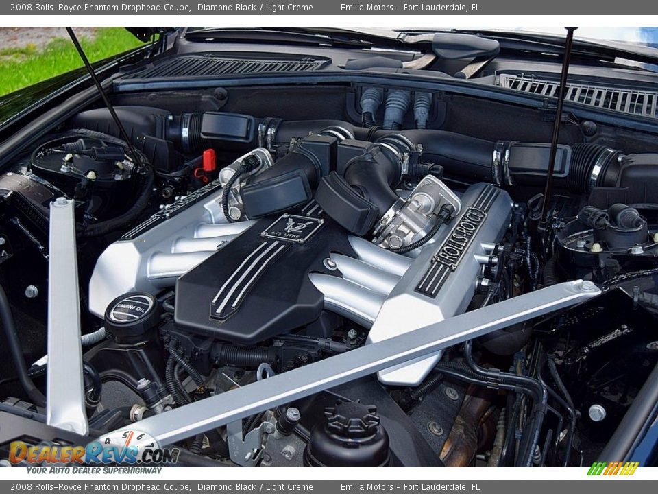 2008 Rolls-Royce Phantom Drophead Coupe Diamond Black / Light Creme Photo #88
