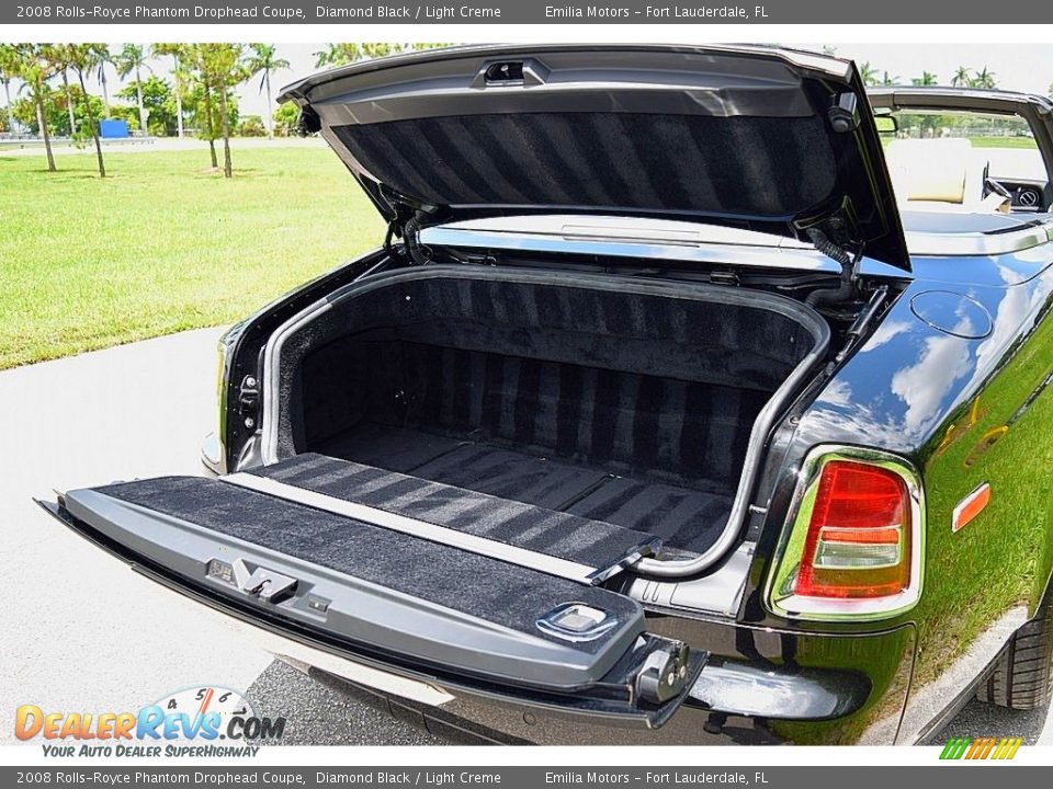 2008 Rolls-Royce Phantom Drophead Coupe Diamond Black / Light Creme Photo #94