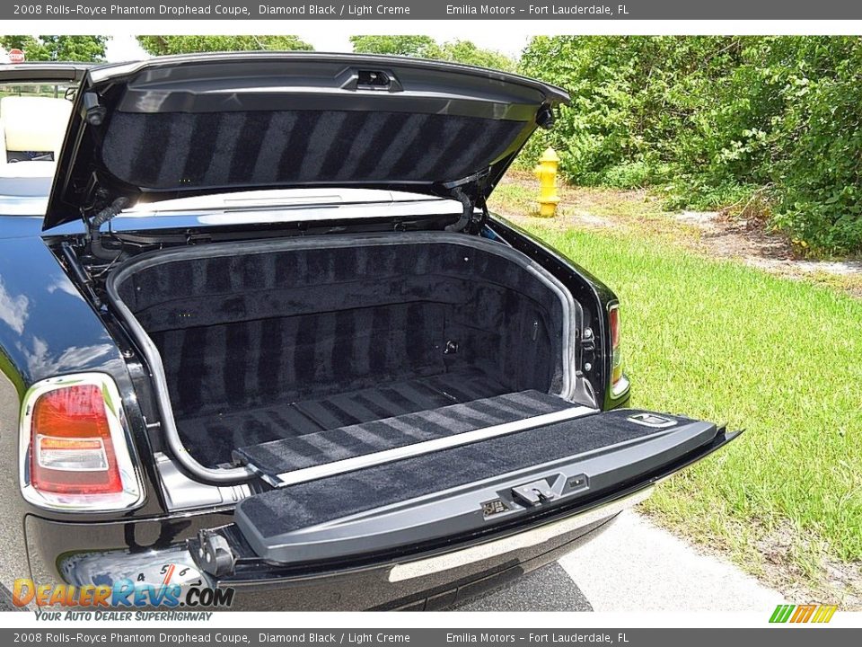 2008 Rolls-Royce Phantom Drophead Coupe Diamond Black / Light Creme Photo #95