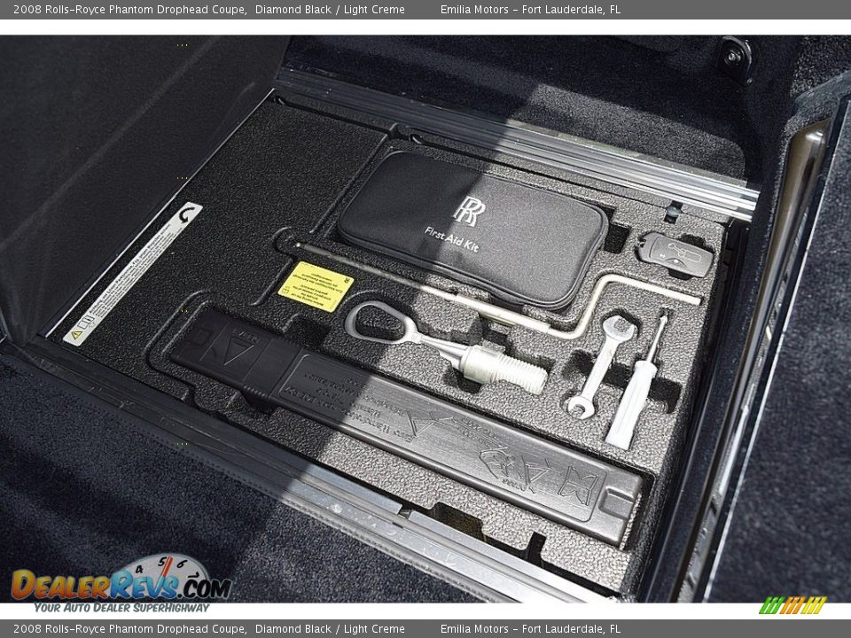 2008 Rolls-Royce Phantom Drophead Coupe Diamond Black / Light Creme Photo #96