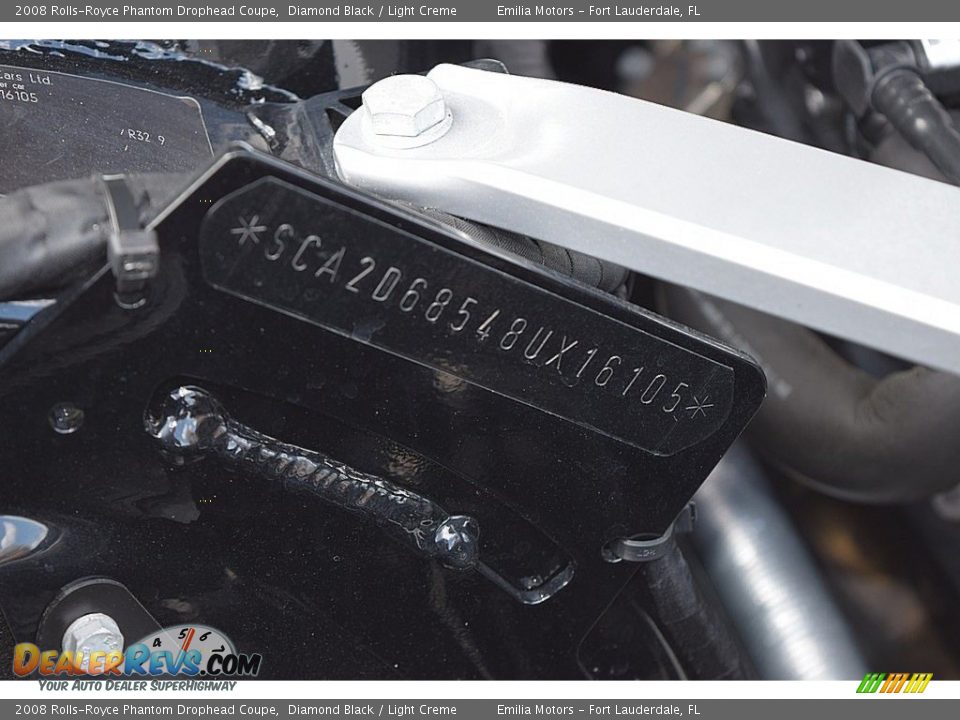 2008 Rolls-Royce Phantom Drophead Coupe Diamond Black / Light Creme Photo #98