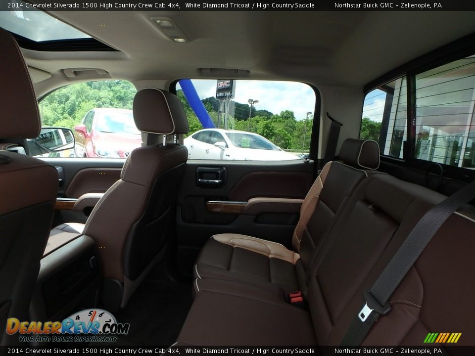 2014 Chevrolet Silverado 1500 High Country Crew Cab 4x4 White Diamond Tricoat / High Country Saddle Photo #15