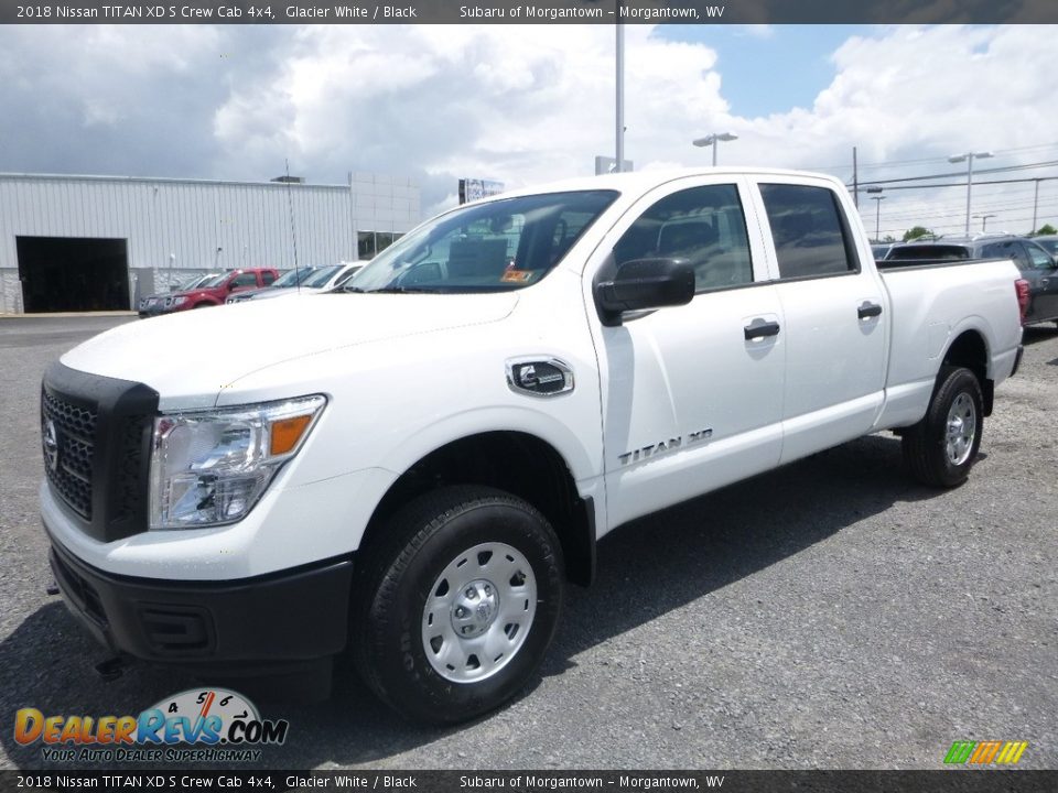 2018 Nissan TITAN XD S Crew Cab 4x4 Glacier White / Black Photo #7
