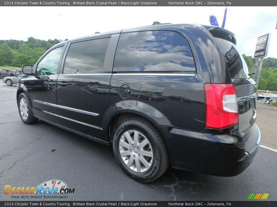 2014 Chrysler Town & Country Touring Brilliant Black Crystal Pearl / Black/Light Graystone Photo #13