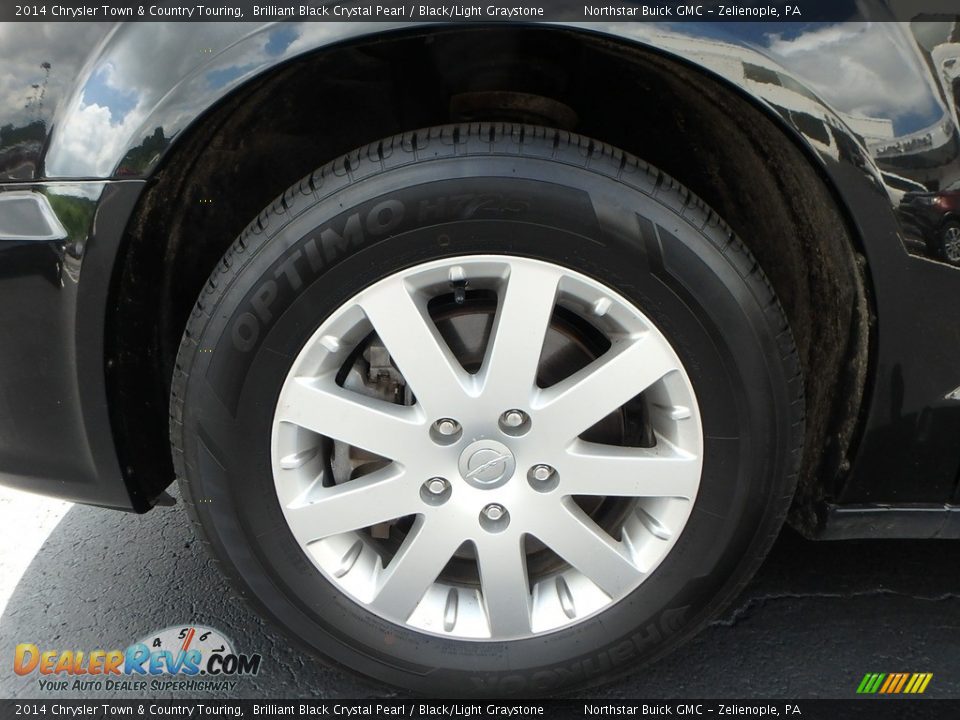 2014 Chrysler Town & Country Touring Brilliant Black Crystal Pearl / Black/Light Graystone Photo #15