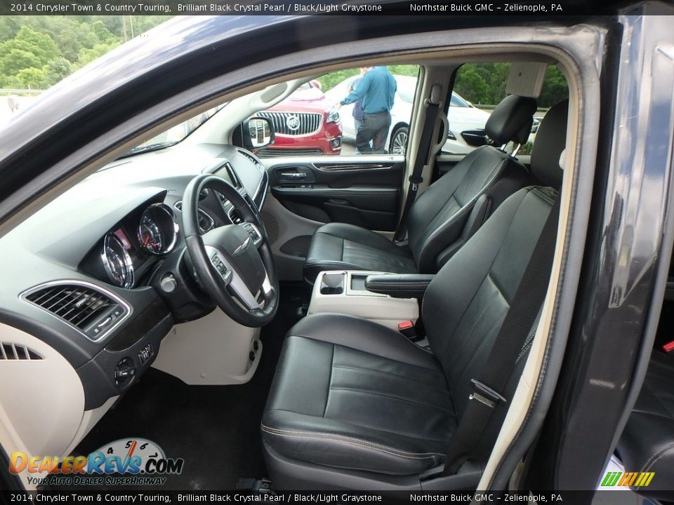 2014 Chrysler Town & Country Touring Brilliant Black Crystal Pearl / Black/Light Graystone Photo #16