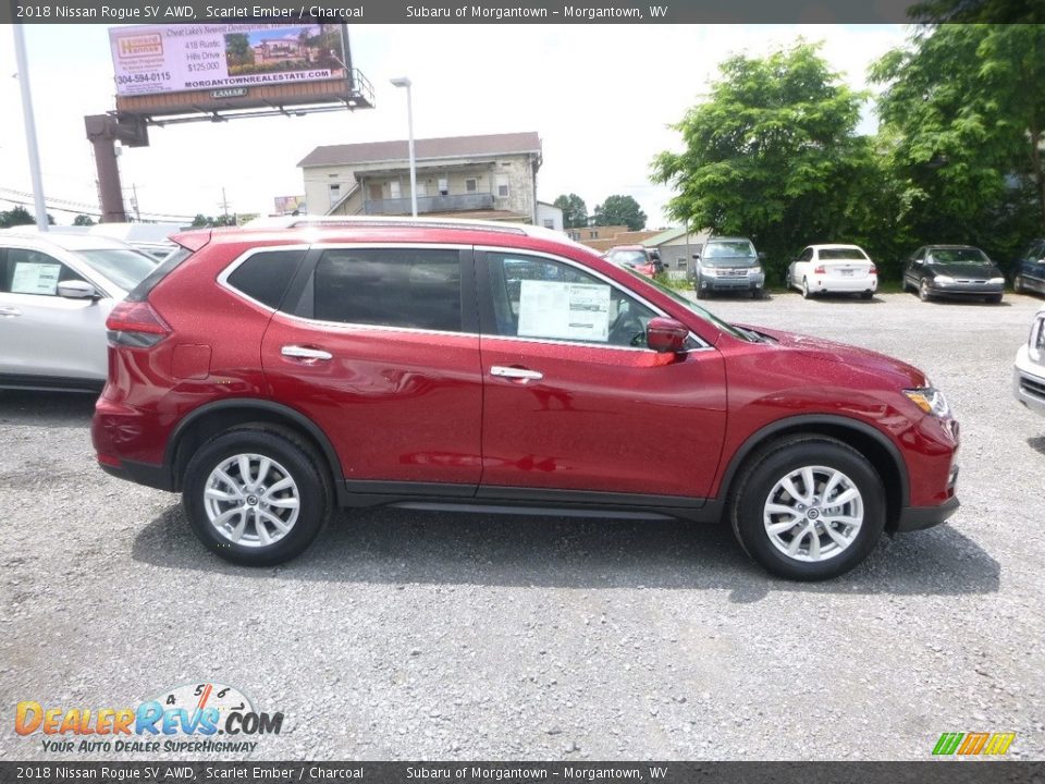 2018 Nissan Rogue SV AWD Scarlet Ember / Charcoal Photo #3
