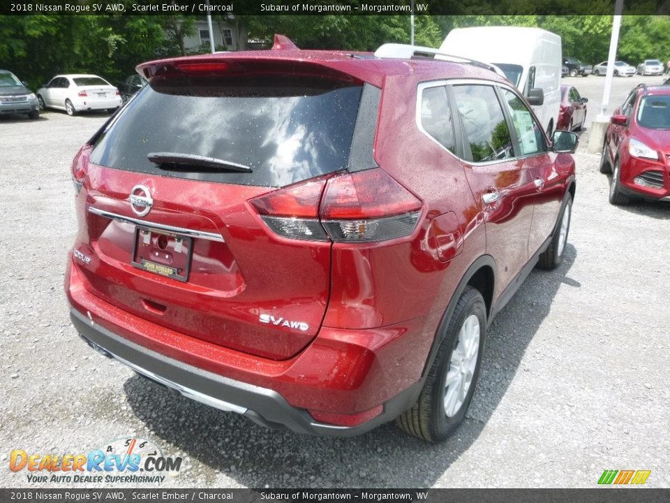 2018 Nissan Rogue SV AWD Scarlet Ember / Charcoal Photo #4