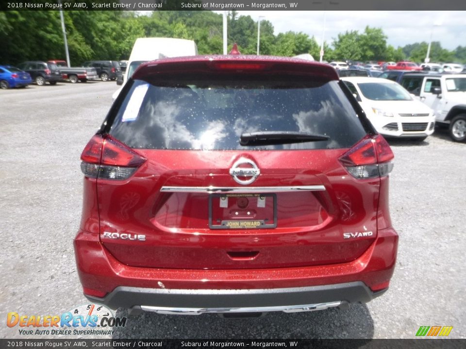 2018 Nissan Rogue SV AWD Scarlet Ember / Charcoal Photo #5