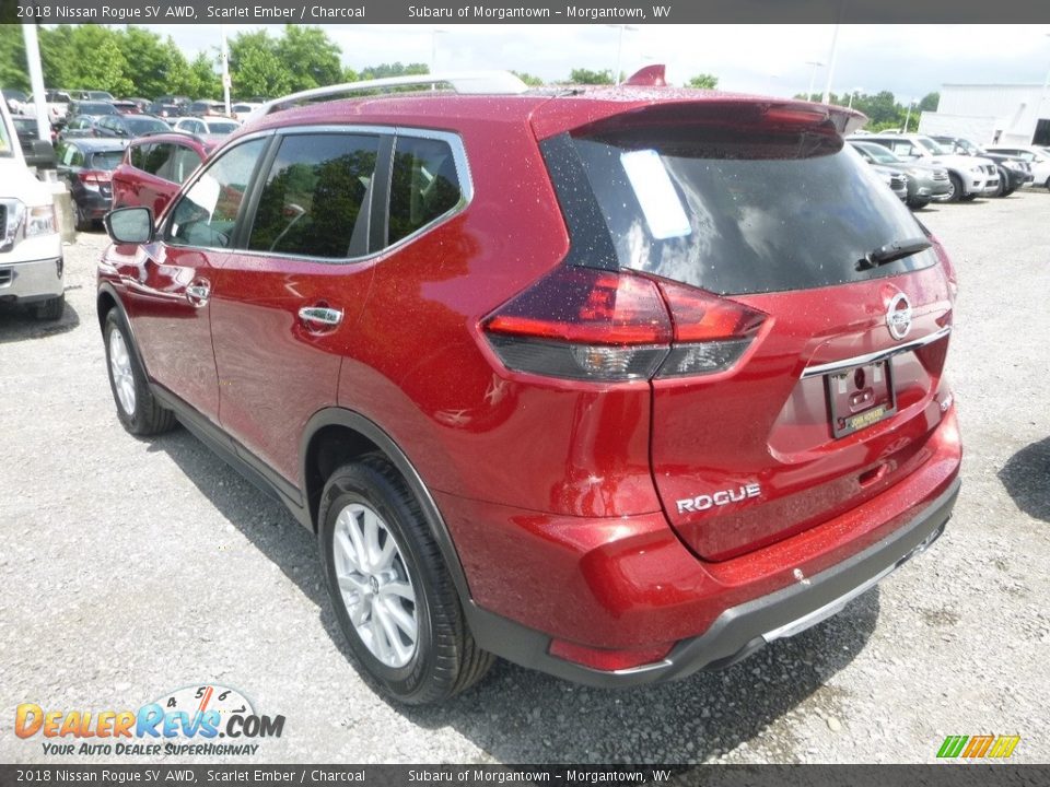 2018 Nissan Rogue SV AWD Scarlet Ember / Charcoal Photo #6