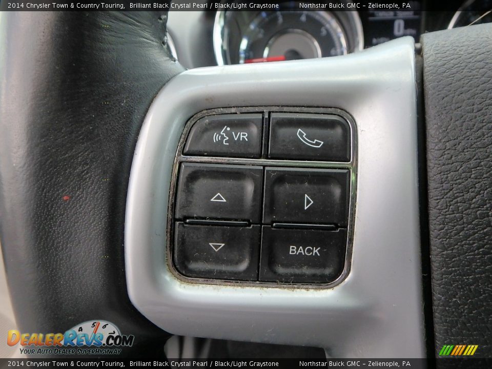 2014 Chrysler Town & Country Touring Brilliant Black Crystal Pearl / Black/Light Graystone Photo #25
