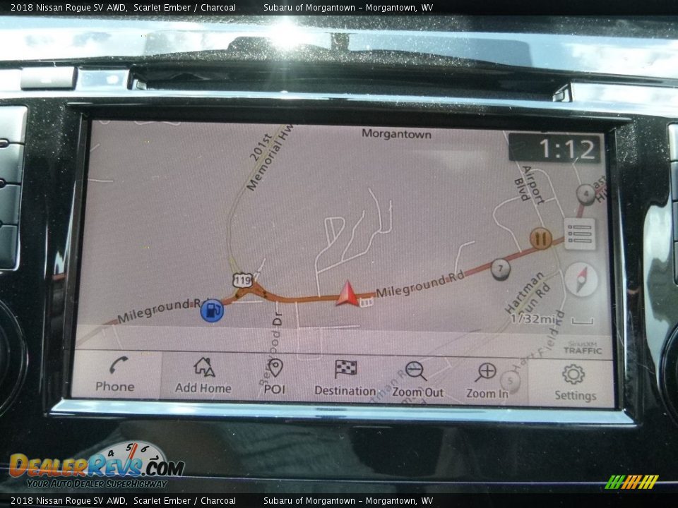 2018 Nissan Rogue SV AWD Scarlet Ember / Charcoal Photo #18