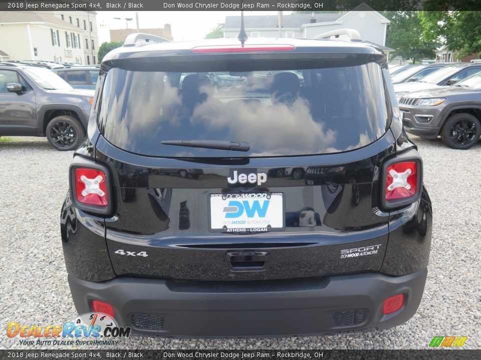 2018 Jeep Renegade Sport 4x4 Black / Black Photo #12