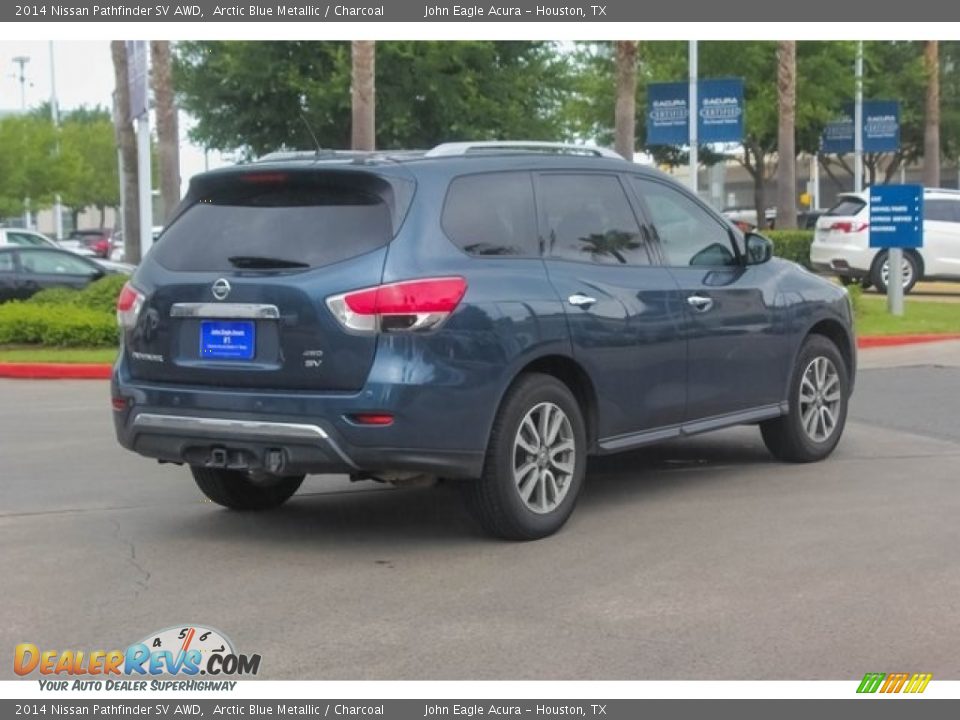 2014 Nissan Pathfinder SV AWD Arctic Blue Metallic / Charcoal Photo #7