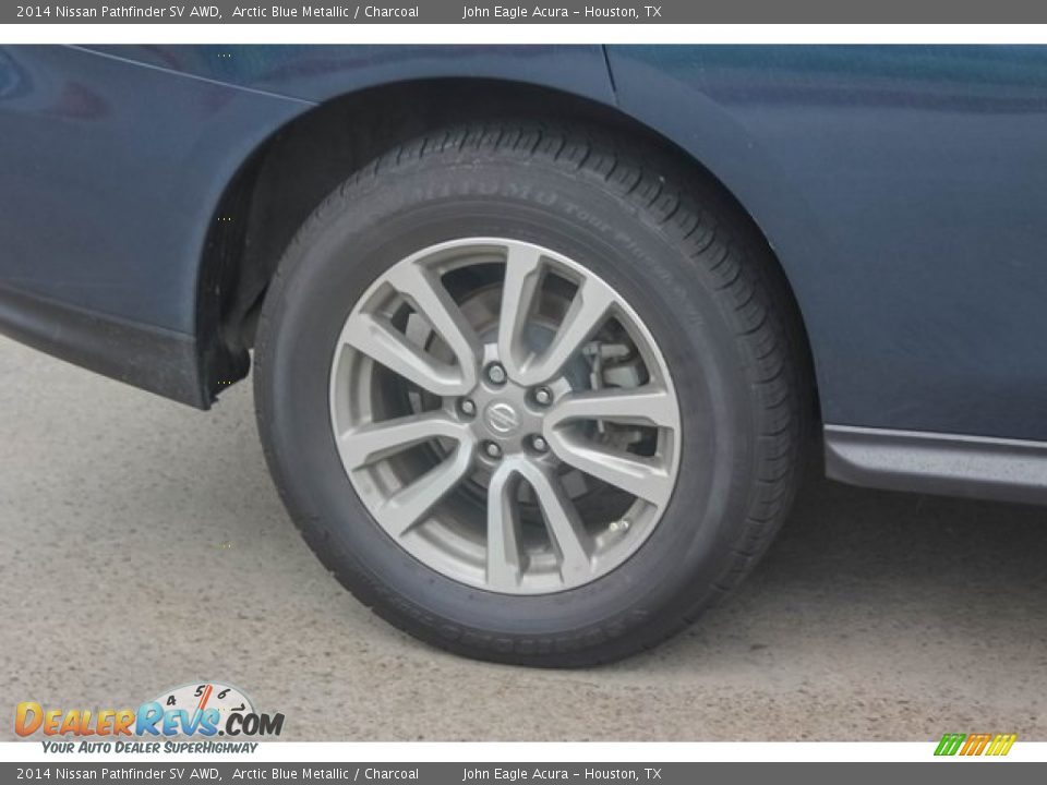 2014 Nissan Pathfinder SV AWD Arctic Blue Metallic / Charcoal Photo #11