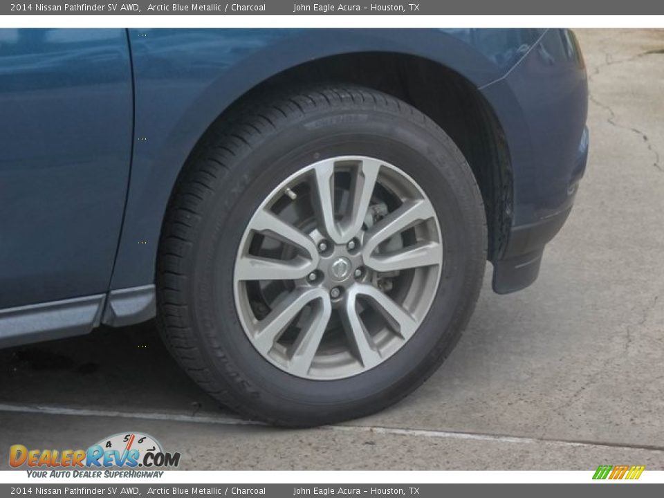 2014 Nissan Pathfinder SV AWD Arctic Blue Metallic / Charcoal Photo #12