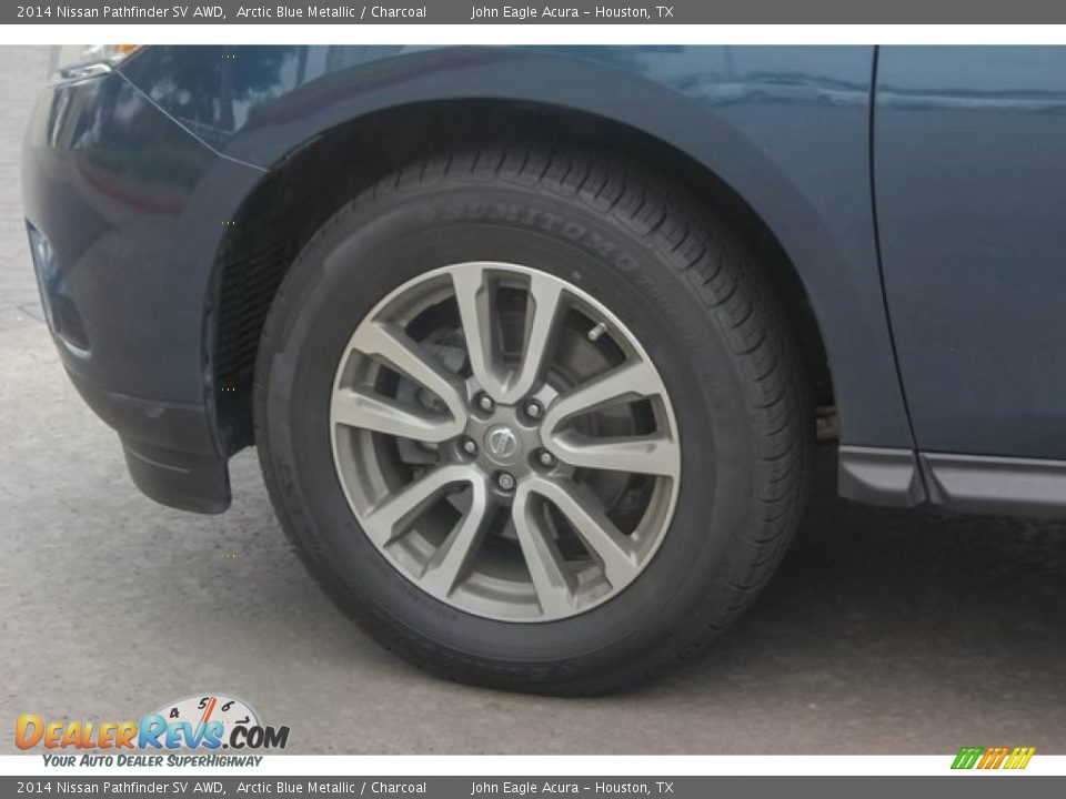 2014 Nissan Pathfinder SV AWD Arctic Blue Metallic / Charcoal Photo #13