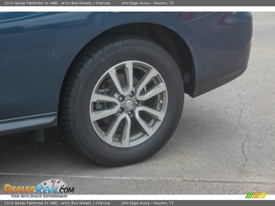 2014 Nissan Pathfinder SV AWD Arctic Blue Metallic / Charcoal Photo #14