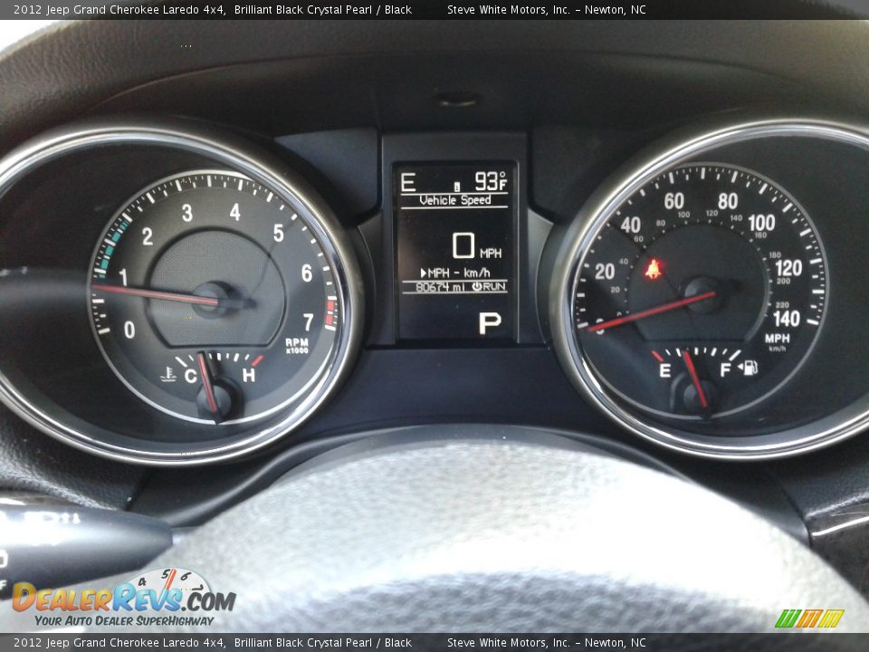 2012 Jeep Grand Cherokee Laredo 4x4 Brilliant Black Crystal Pearl / Black Photo #19