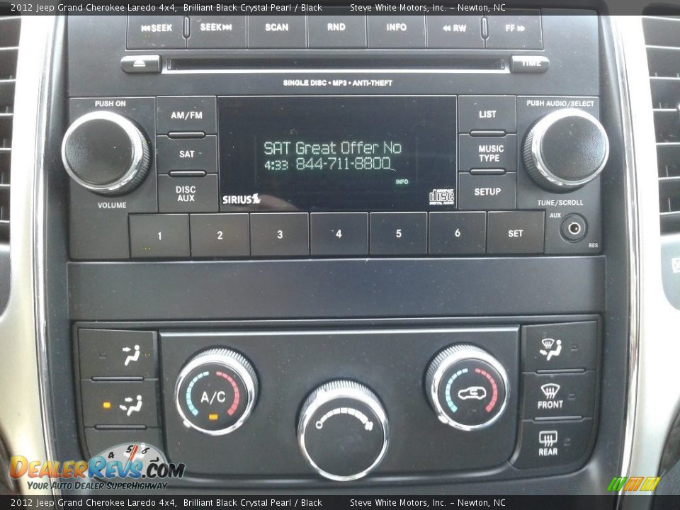 2012 Jeep Grand Cherokee Laredo 4x4 Brilliant Black Crystal Pearl / Black Photo #21