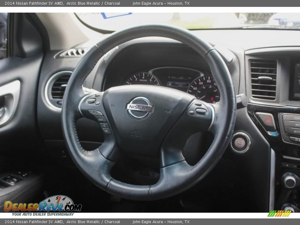 2014 Nissan Pathfinder SV AWD Arctic Blue Metallic / Charcoal Photo #27
