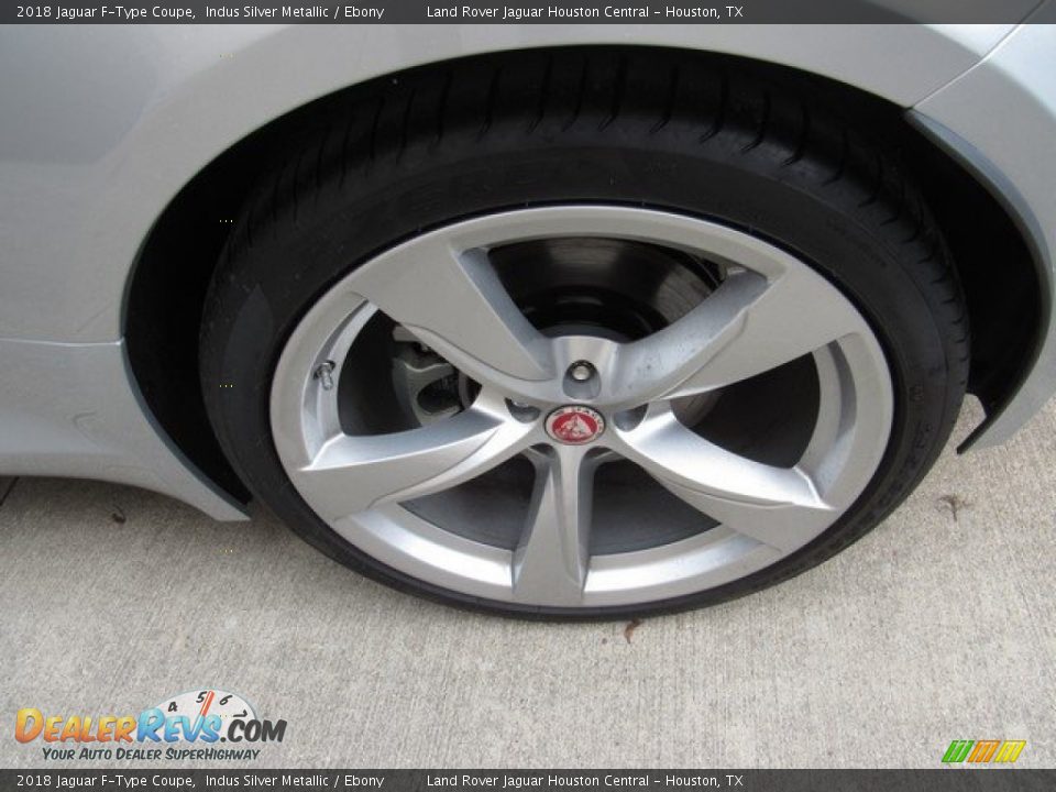 2018 Jaguar F-Type Coupe Indus Silver Metallic / Ebony Photo #34