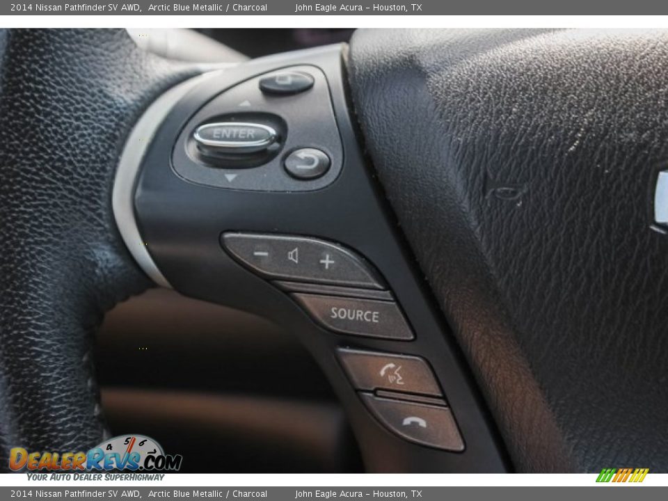 2014 Nissan Pathfinder SV AWD Arctic Blue Metallic / Charcoal Photo #35