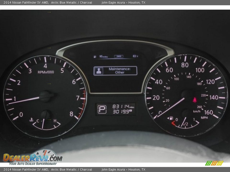 2014 Nissan Pathfinder SV AWD Arctic Blue Metallic / Charcoal Photo #36