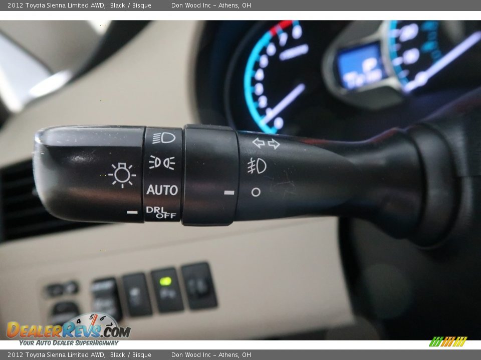 2012 Toyota Sienna Limited AWD Black / Bisque Photo #36