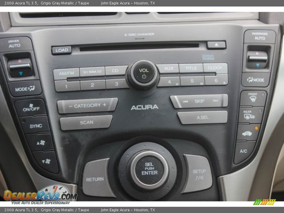 2009 Acura TL 3.5 Grigio Gray Metallic / Taupe Photo #24