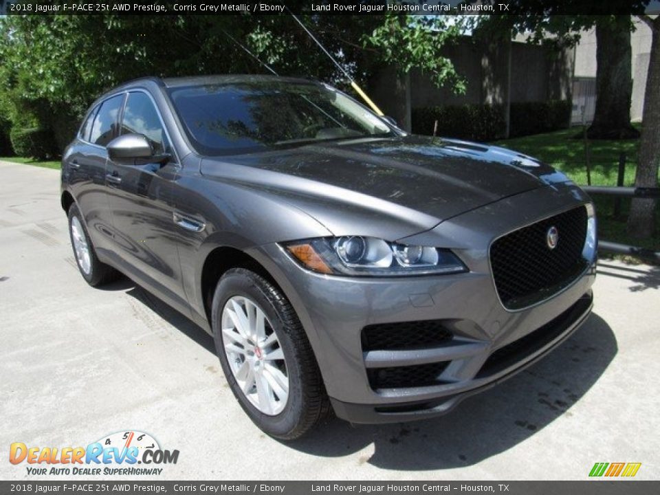 2018 Jaguar F-PACE 25t AWD Prestige Corris Grey Metallic / Ebony Photo #2