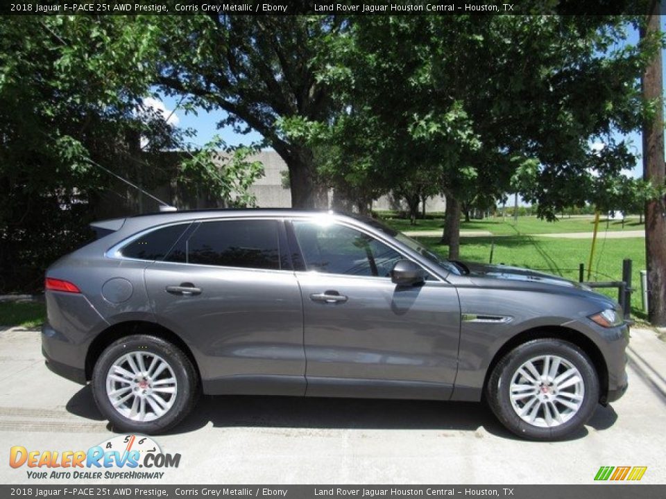 2018 Jaguar F-PACE 25t AWD Prestige Corris Grey Metallic / Ebony Photo #6