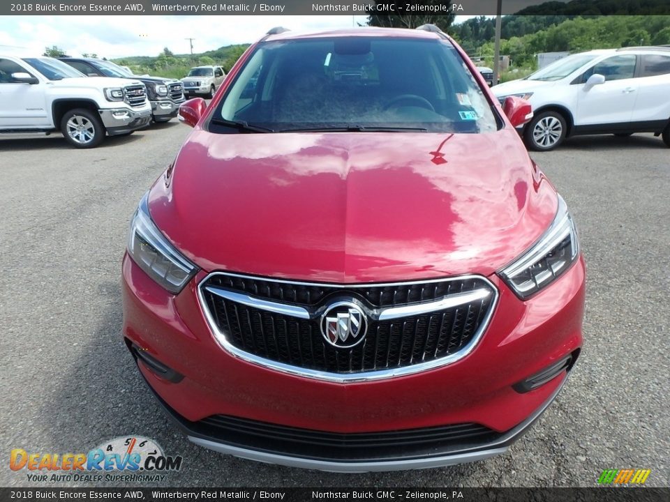 2018 Buick Encore Essence AWD Winterberry Red Metallic / Ebony Photo #2