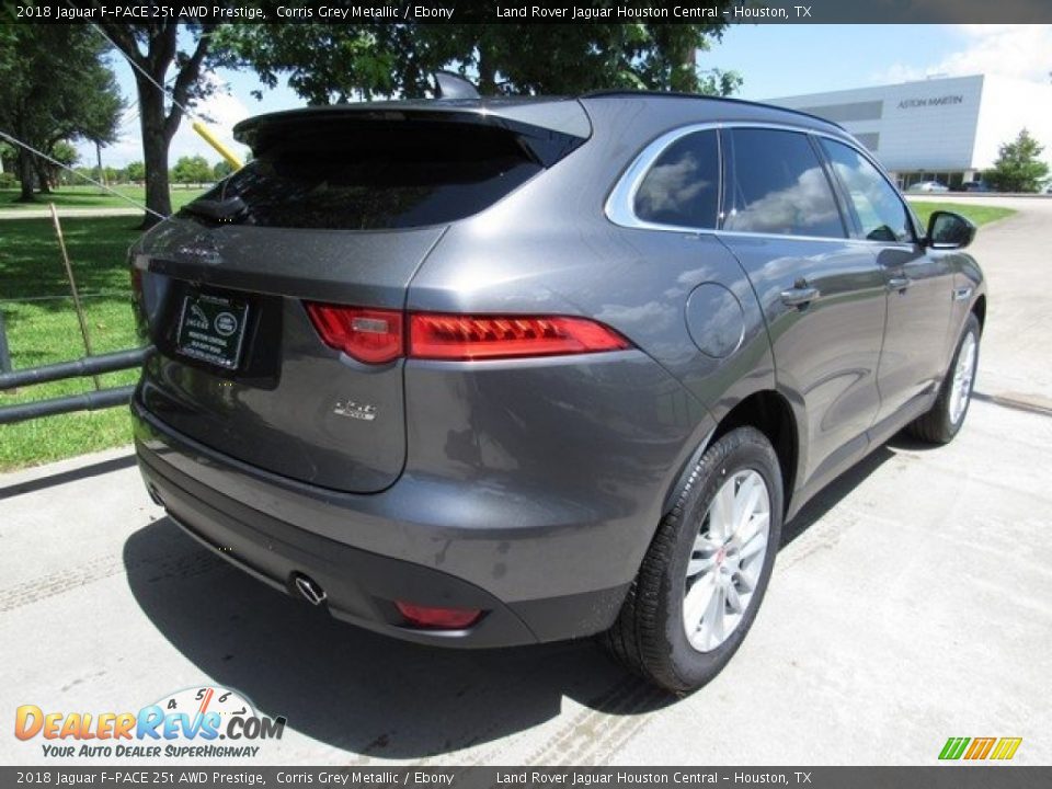 2018 Jaguar F-PACE 25t AWD Prestige Corris Grey Metallic / Ebony Photo #7