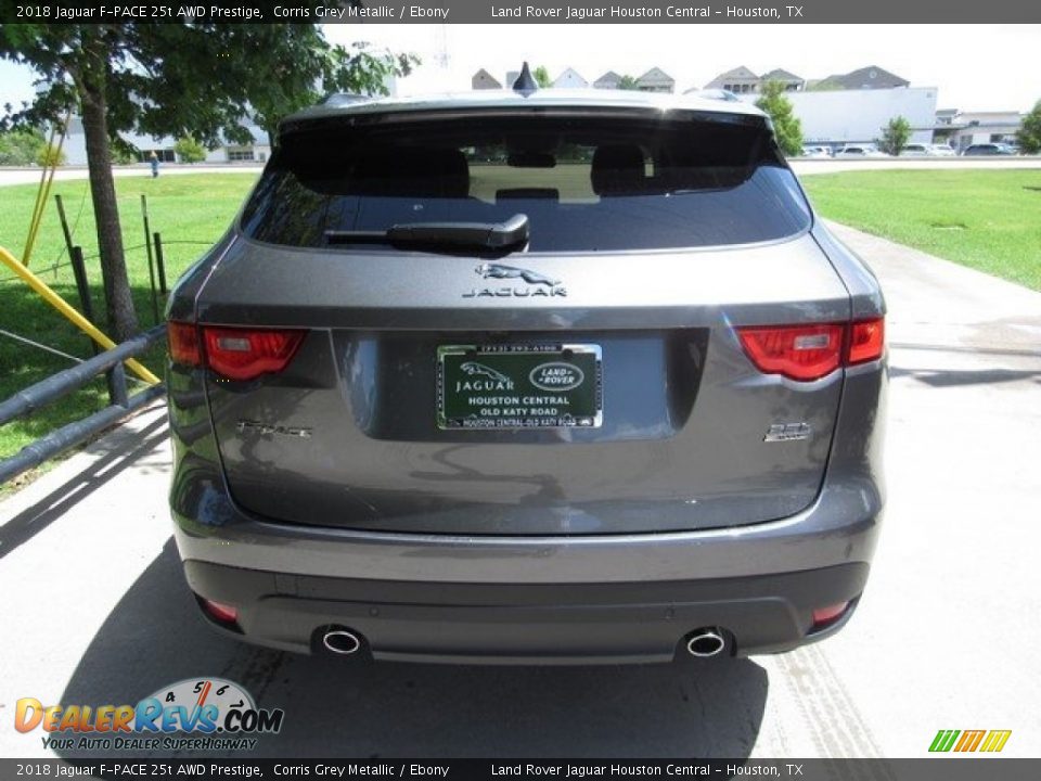 2018 Jaguar F-PACE 25t AWD Prestige Corris Grey Metallic / Ebony Photo #8