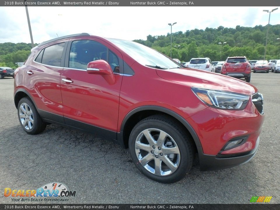 2018 Buick Encore Essence AWD Winterberry Red Metallic / Ebony Photo #3