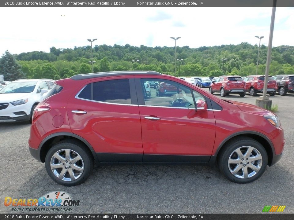 2018 Buick Encore Essence AWD Winterberry Red Metallic / Ebony Photo #4