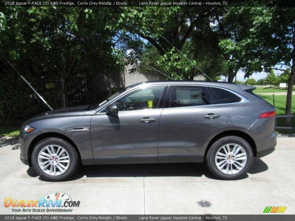 2018 Jaguar F-PACE 25t AWD Prestige Corris Grey Metallic / Ebony Photo #11