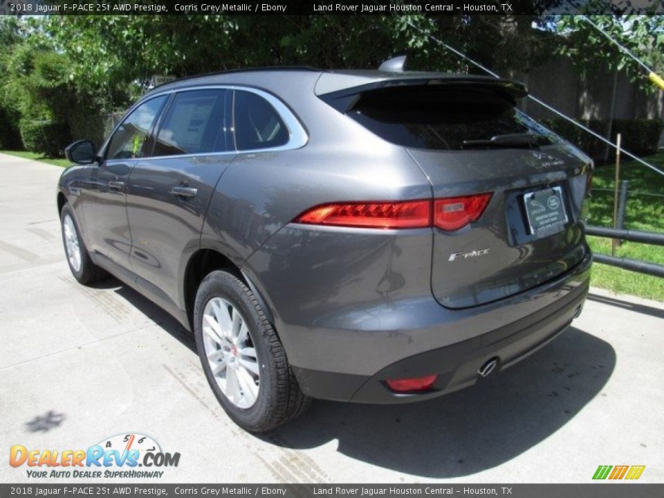 2018 Jaguar F-PACE 25t AWD Prestige Corris Grey Metallic / Ebony Photo #12
