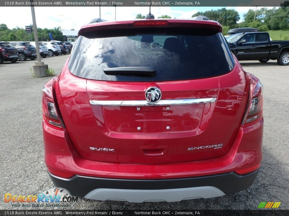 2018 Buick Encore Essence AWD Winterberry Red Metallic / Ebony Photo #6