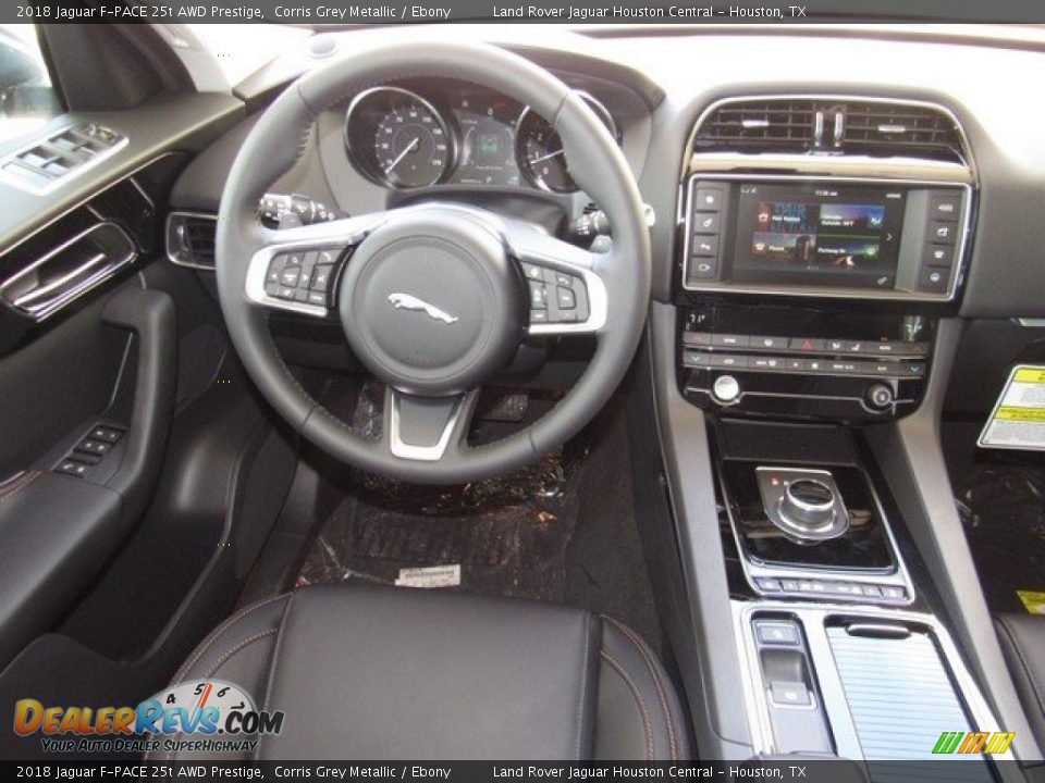 2018 Jaguar F-PACE 25t AWD Prestige Corris Grey Metallic / Ebony Photo #14