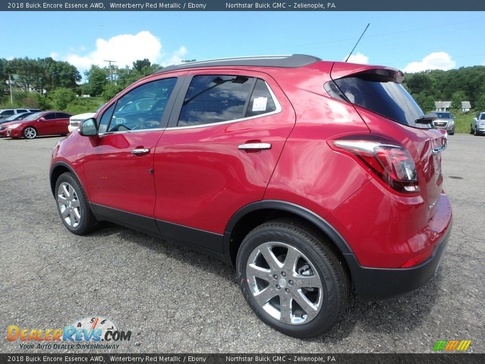 2018 Buick Encore Essence AWD Winterberry Red Metallic / Ebony Photo #7