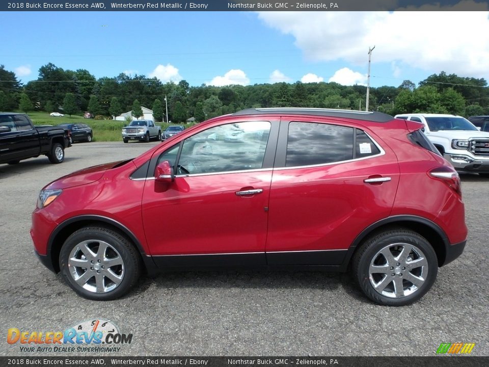 2018 Buick Encore Essence AWD Winterberry Red Metallic / Ebony Photo #8