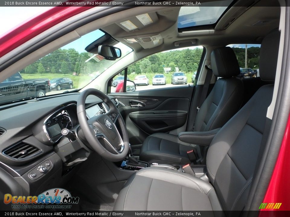 2018 Buick Encore Essence AWD Winterberry Red Metallic / Ebony Photo #10